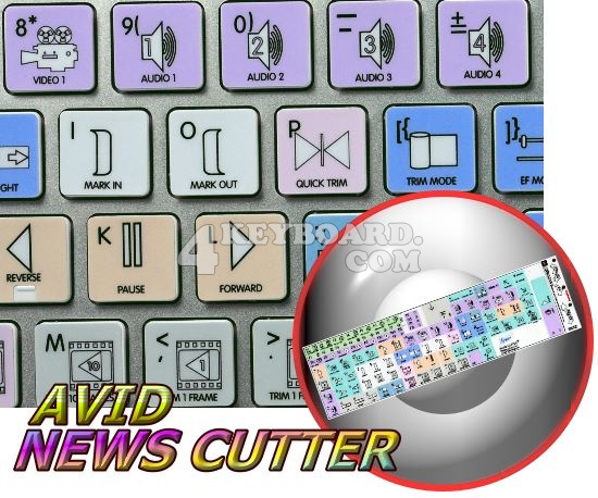 Avid News Cutter Galaxy series keyboard stickers Apple size Avid News Cutter Galaxy series keyboard stickers Apple size
