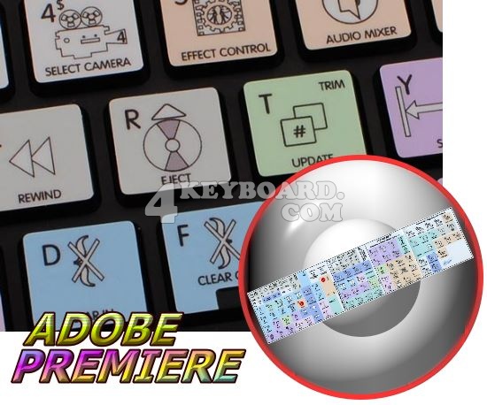 Adobe Premiere Galaxy series keyboard stickers Apple size