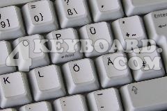German non-transparent keyboard sticker