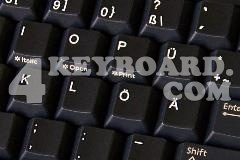 German non-transparent keyboard sticker