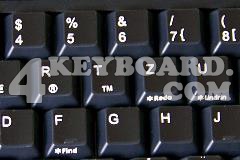 German non-transparent keyboard sticker