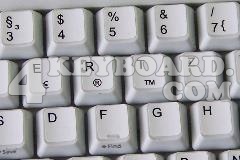 German non-transparent keyboard sticker