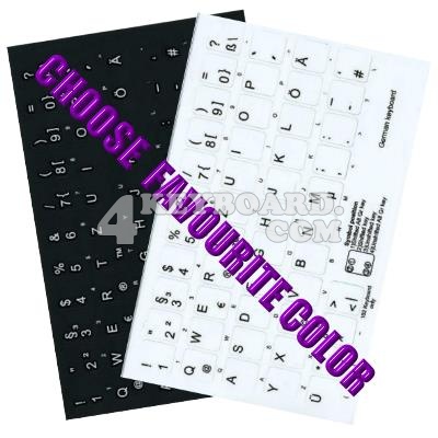 Click to enlarge German keyboard sticker