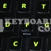 Glowing fluorescent English US keyboard stickers