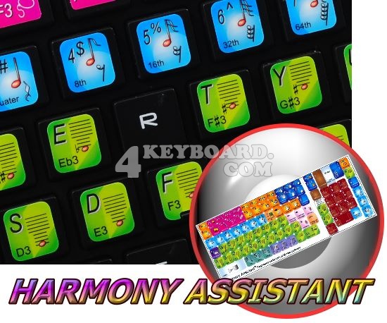 Harmony Assistant keyboard sticker