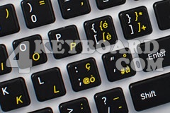 English-Italian non-transparent keyboard sticker
