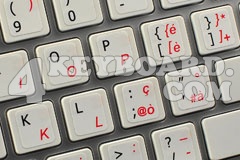 English-Italian non-transparent keyboard sticker