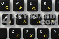 English-Italian non-transparent keyboard sticker