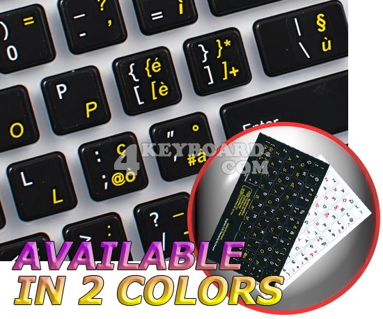 English Italian non-transparent keyboard stickers English Italian non-transparent keyboard stickers