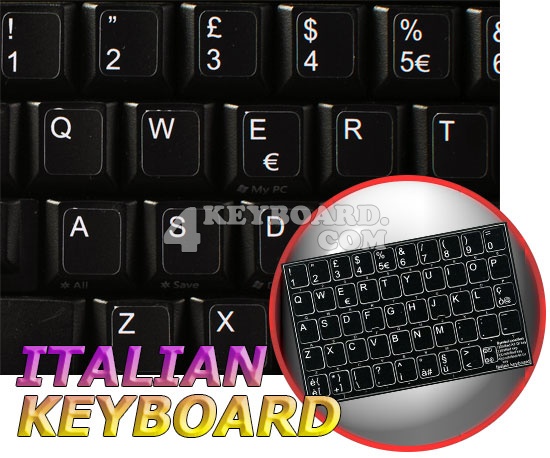 Italian non-transparent keyboard stickers