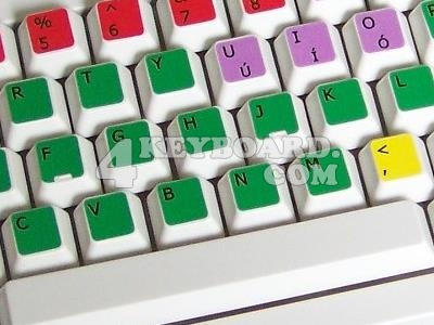 Learning UK colored PC keyboard stickers