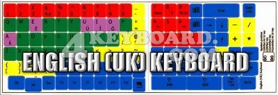Click to enlarge Learning UK colored PC keyboard stickers