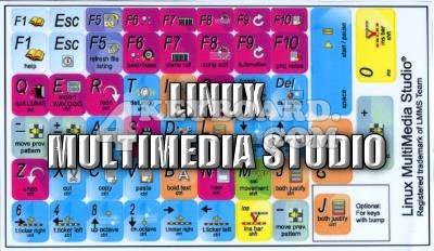 Click to enlarge Linux MM Studio keyboard stickers