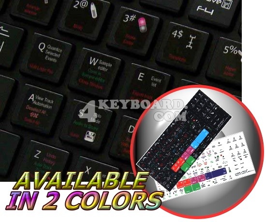 Apple Logic Pro v9 keyboard sticker