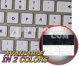 Mac Danish keyboard stickers