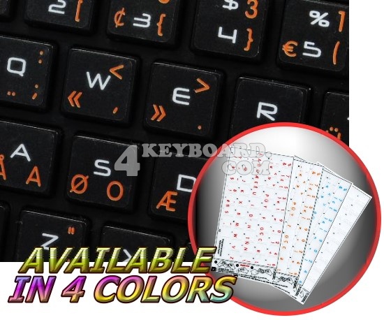 Apple Dvorak Programmer Transparent keyboard stickers