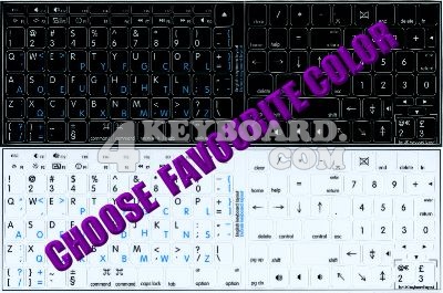 Click to enlarge Mac English-Dvorak stickers