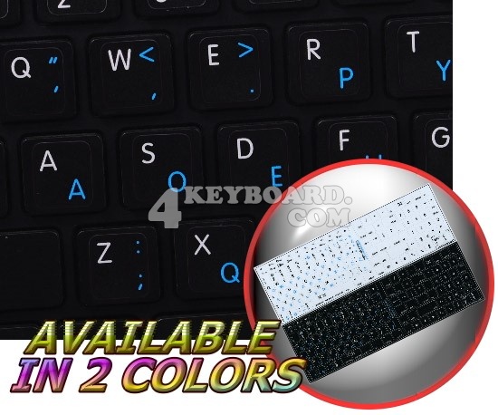 Mac English Dvorak keyboard sticker