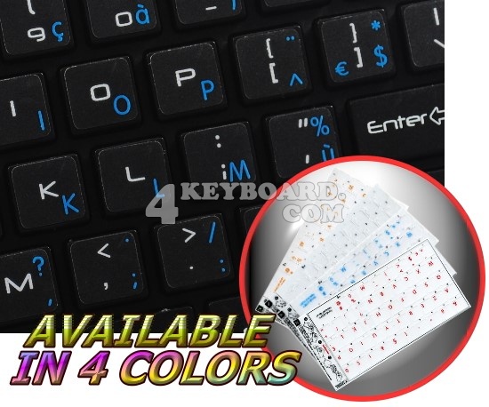 Mac French AZERTY Transparent keyboard stickers