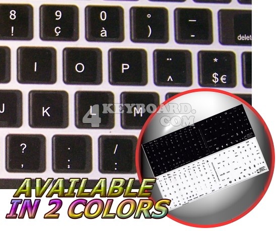 Mac French Belgian keyboard stickers