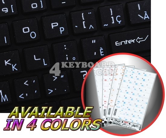 Apple French Canadian Transparent keyboard stickers