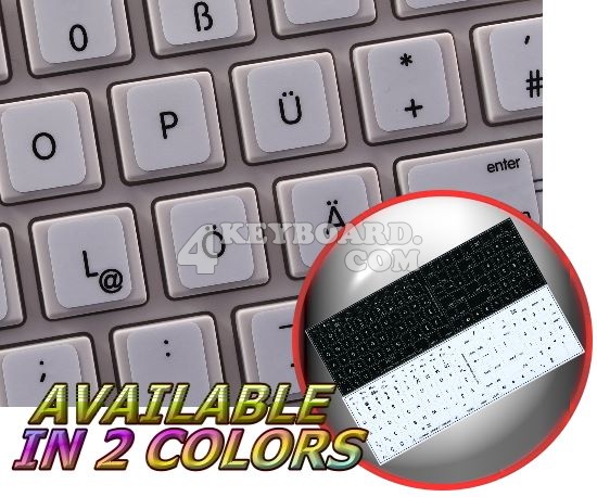 Mac German keyboard sticker