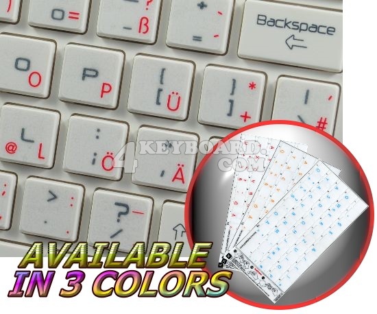 Apple German Transparent keyboard stickers