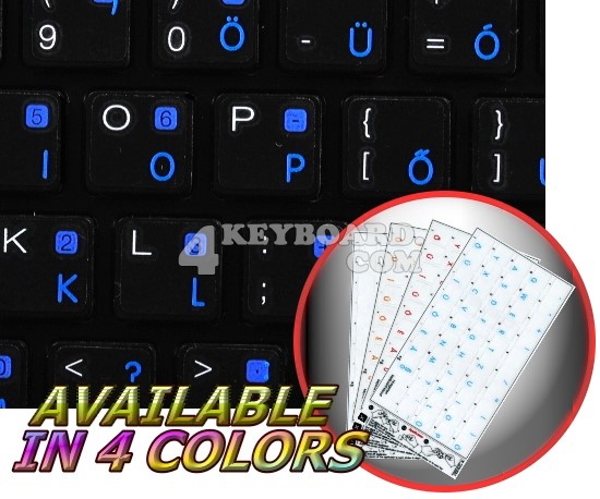 Apple Hungarian Transparent keyboard stickers