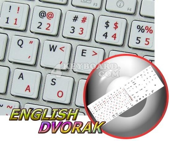 Mac English Dvorak keyboard sticker