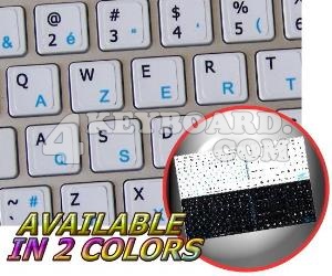 Mac English French AZERTY keyboard sticker