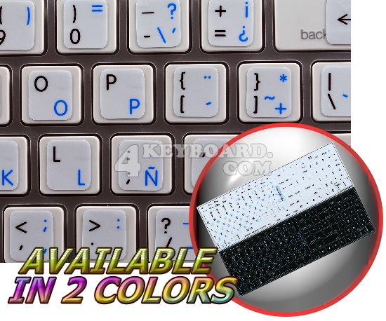 Mac English Spanish Latin American keyboard sticker