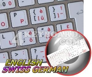 Mac English Swiss German keyboard sticker Mac English Swiss German keyboard sticker