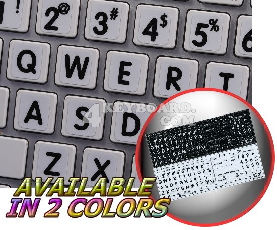 Mac English Large Lettering keyboard stickers (Upper Case)