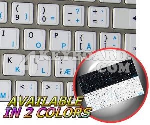 Mac English Danish keyboard stickers