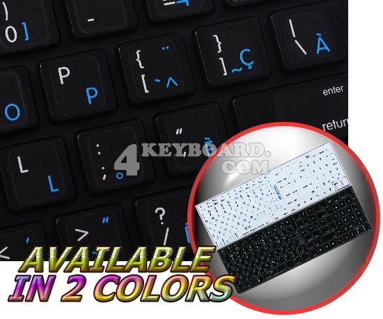 Mac French Canadian - English keyboard stickers Mac French Canadian - English keyboard stickers