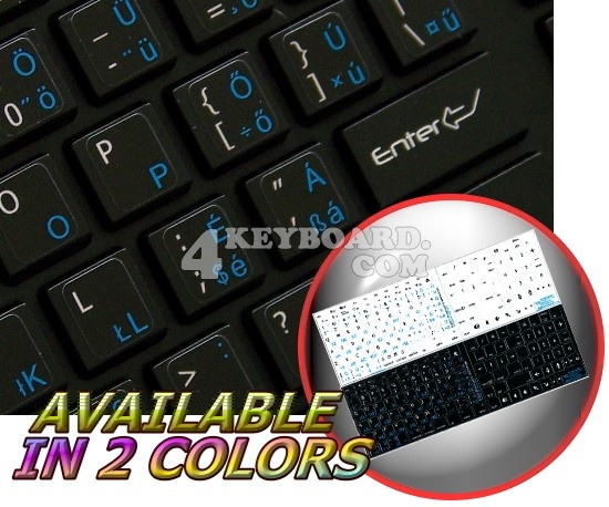 Mac English Hungarian keyboard stickers