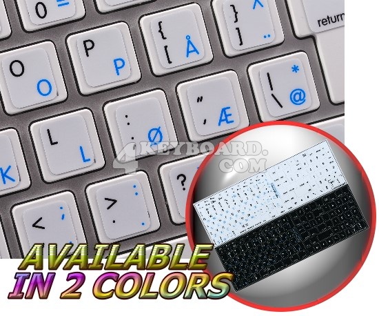 Mac Norwegian English keyboard sticker Mac Norwegian English keyboard sticker