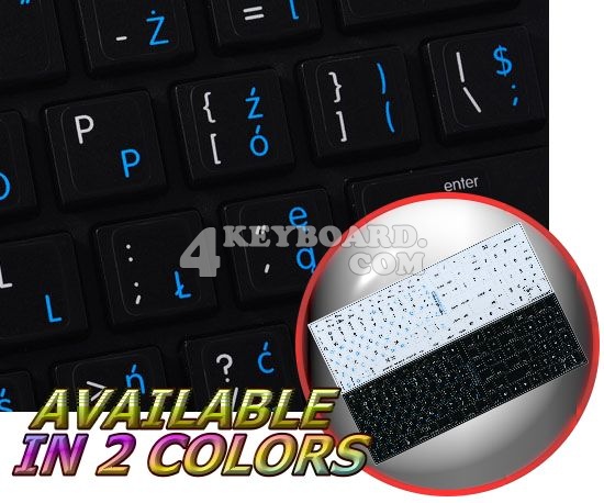 Mac Polish English keyboard sticker Mac Polish English keyboard sticker
