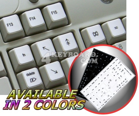 Mac Function keys keyboard sticker