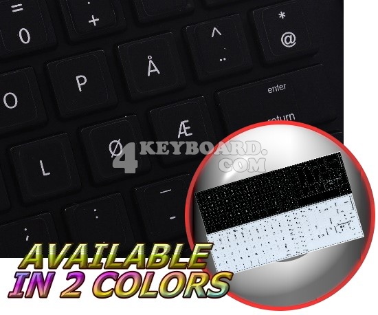 Mac Norwegian keyboard sticker