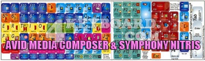 Click to enlarge Avid Media Composer & Symphony Nitris keyboard stickers