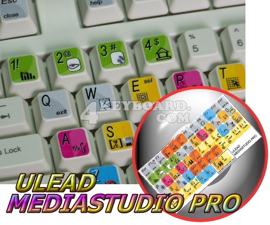 Ulead MediaStudio Pro keyboard stickers