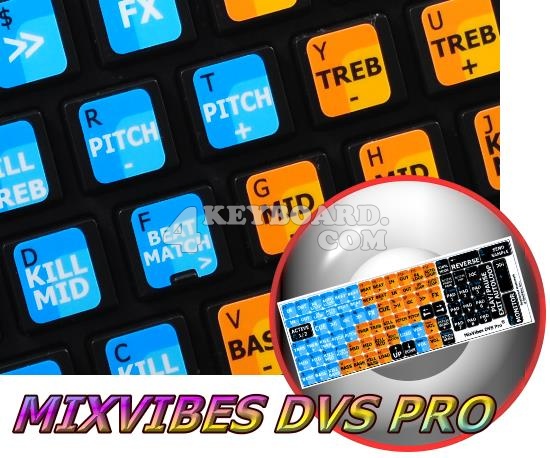 MixVibes DVS Pro keyboard sticker