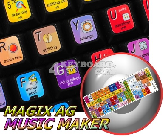 Music Maker keyboard sticker