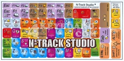 Click to enlarge N-Track Studio keyboard stickers