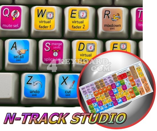 N-Track Studio keyboard sticker