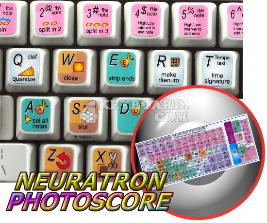 Neuratron PhotoScore keyboard sticker