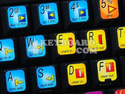 Avid News Cutter keyboard stickers