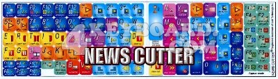Click to enlarge Avid NewsCutter keyboard stickers
