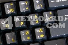 Norwegian keyboard sticker